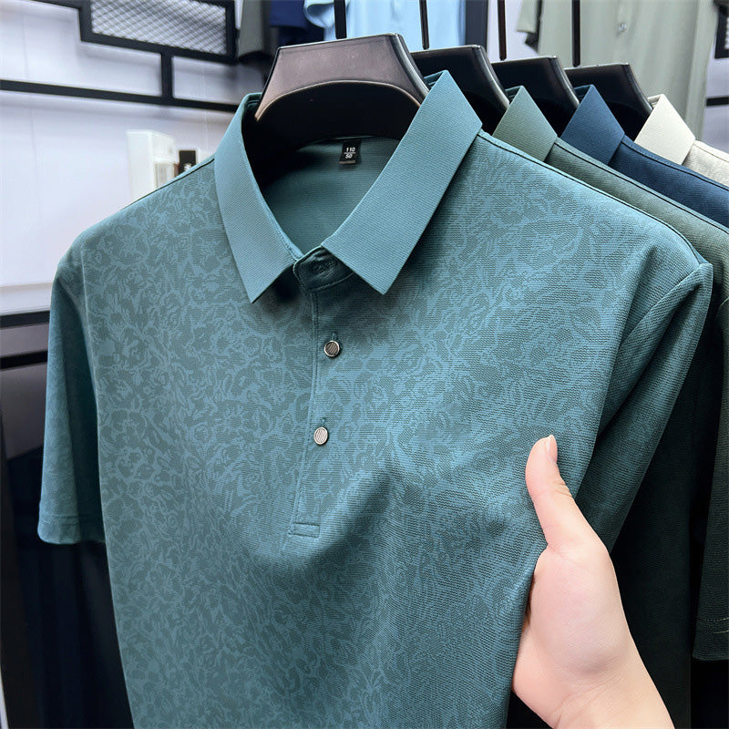 Leichtes Herren-Golfshirt mit kurzen Ärmeln