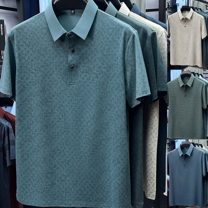 Leichtes Herren-Golfshirt mit kurzen Ärmeln
