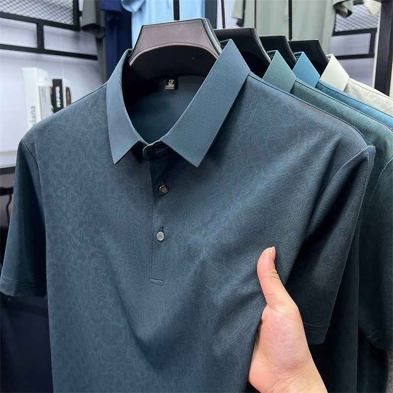 Leichtes Herren-Golfshirt mit kurzen Ärmeln