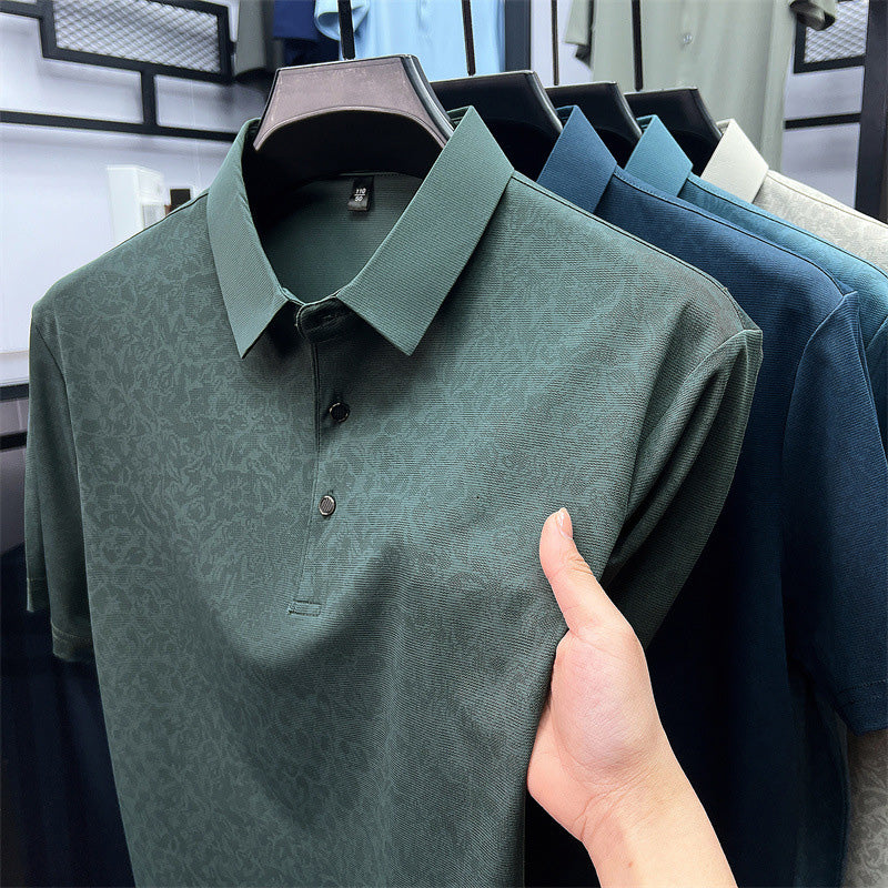Leichtes Herren-Golfshirt mit kurzen Ärmeln