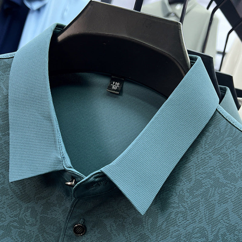 Leichtes Herren-Golfshirt mit kurzen Ärmeln