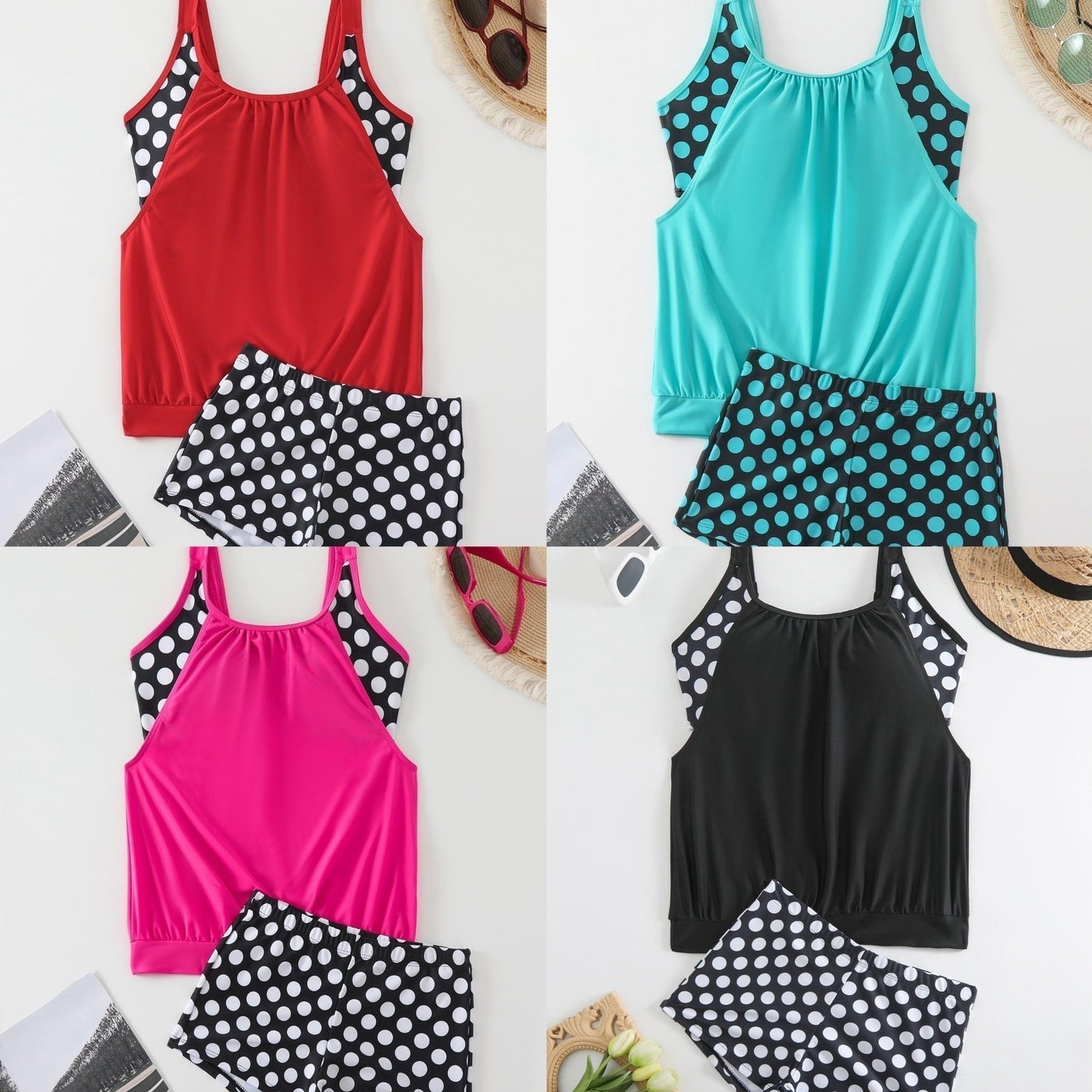 🏖️ Heißer Sommer – 49 % RABATT 👙 Zweiteiliges Damen-Bikini-Set mit Polka-Dots