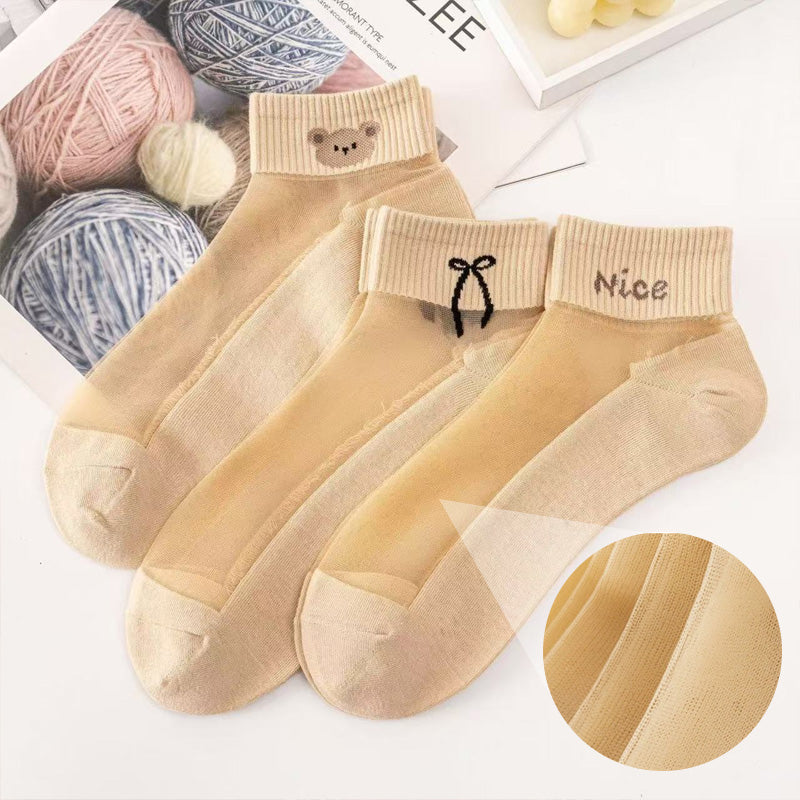 🌴Sommer-Specials🌴Atmungsaktive Netz-Patchwork-Socken für Frauen✨