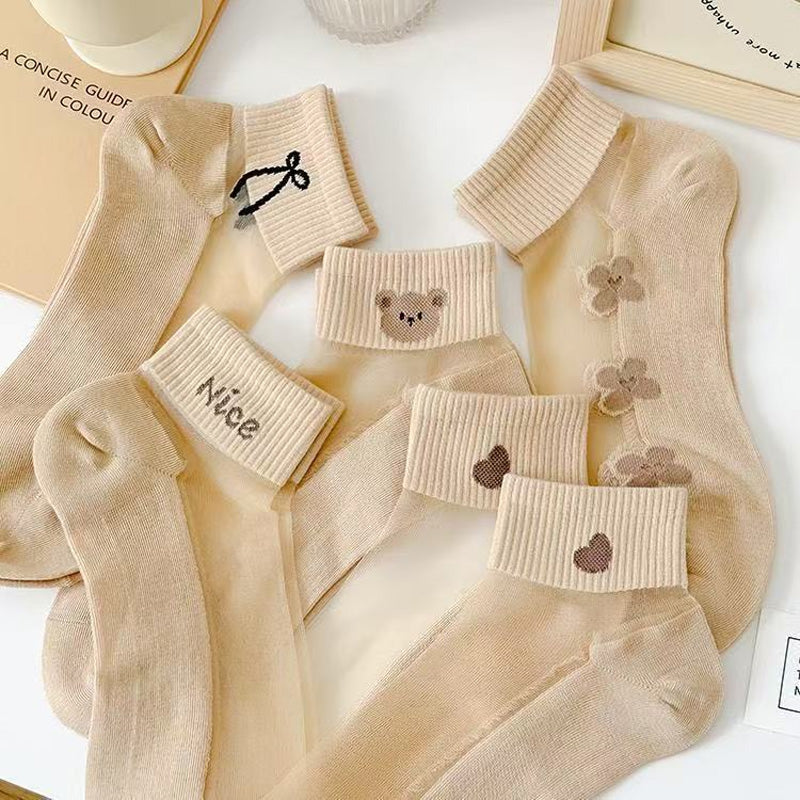 🌴Sommer-Specials🌴Atmungsaktive Netz-Patchwork-Socken für Frauen✨