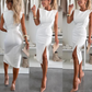 ⏳Begrenzte Zeit 50% Rabatt💥Ärmelloses Damen Bodycon Kleid mit Schlitz