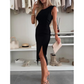 ⏳Begrenzte Zeit 50% Rabatt💥Ärmelloses Damen Bodycon Kleid mit Schlitz