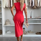 ⏳Begrenzte Zeit 50% Rabatt💥Ärmelloses Damen Bodycon Kleid mit Schlitz