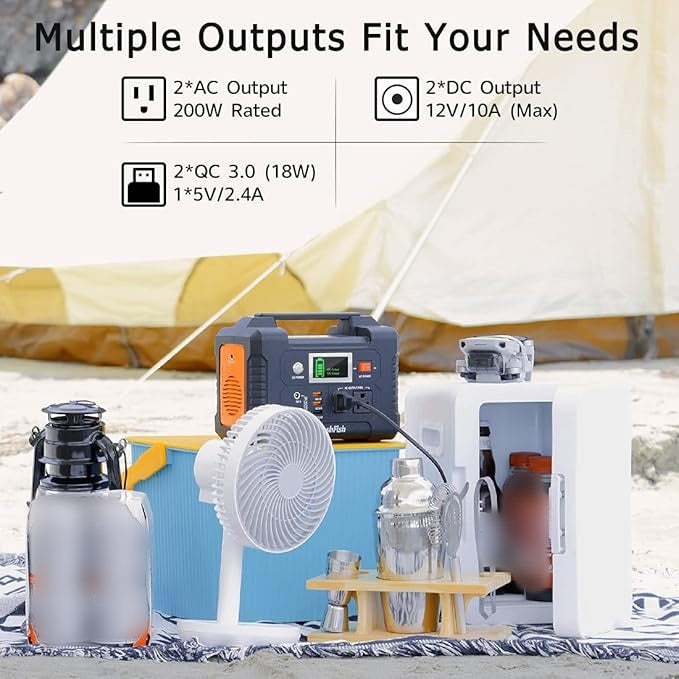 200W Portable Power Station with Display