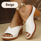 Slip-on-Plateau-Sandalen mit klobigem Absatz