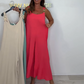 Bequemer und eleganter rückenfreier Jumpsuit in Volltonfarbe für Damen