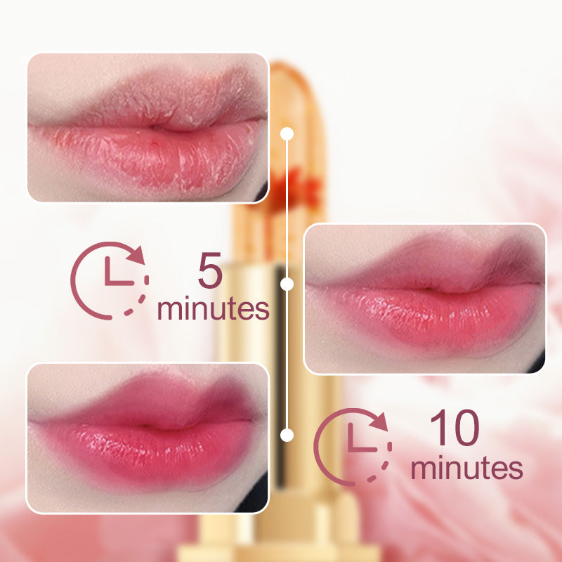 🔥Kaufen Sie 1 und erhalten Sie 1 gratis🎁Crystal Flower Temperaturwechsel-Gelee-Lippenstift