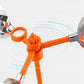 Vogelscheuche mit Reflektor und Windmaschine mit Sound