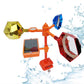 Vogelscheuche mit Reflektor und Windmaschine mit Sound