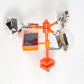Vogelscheuche mit Reflektor und Windmaschine mit Sound