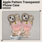 🍏🍎Transparente Handyhülle mit Apfelmuster für iPhone 16/15/14/13/12/11 Serie