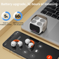 Bluetooth-Headset mit Ohrclip und Digitalanzeige