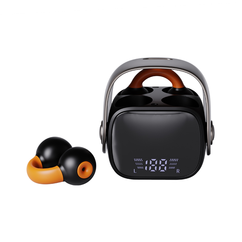 Bluetooth-Headset mit Ohrclip und Digitalanzeige