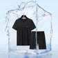 Herren-Sommer-Trainingsanzug mit Kurzarmshirt & Shorts