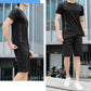 Herren-Sommer-Trainingsanzug mit Kurzarmshirt & Shorts