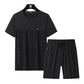 Herren-Sommer-Trainingsanzug mit Kurzarmshirt & Shorts