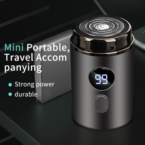 🔥Hot kampagne 50 % RABAT🔥Kraftig mini-elektrisk barbermaskine til mænd med digitalt display
