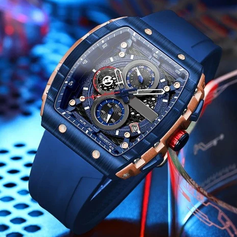 🌈Cyberpunk Futuristischer Stil⌚Multifunktionale Quarzuhr für Männer
