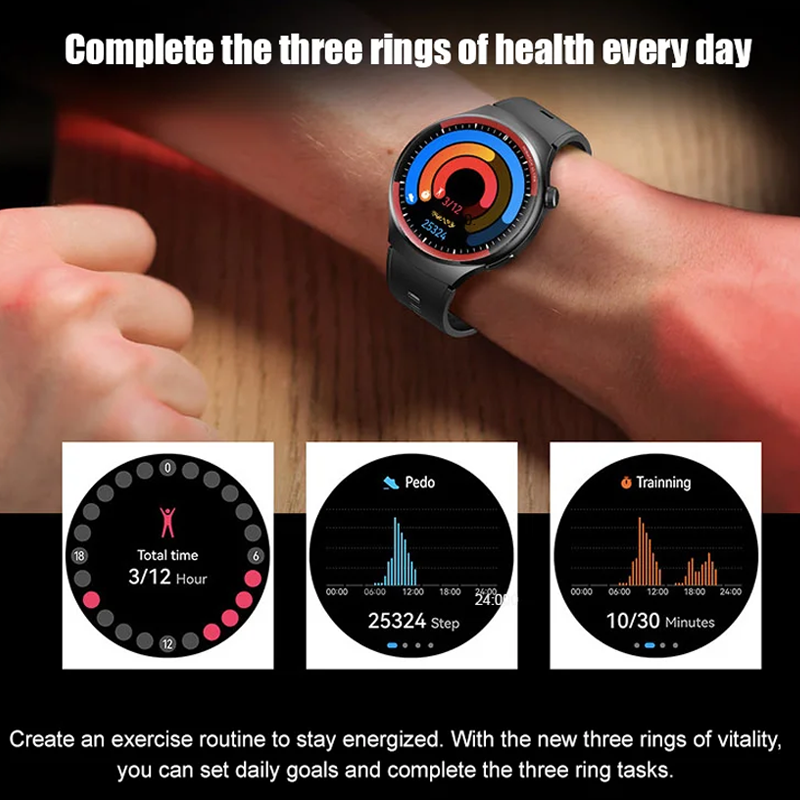 ✨2025 Neues intelligentes Bluetooth-Armbanduhr – Gesundheitsüberwachungsuhr 4 PRO🔥 Zeitlich begrenztes Sonderangebot