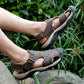 Lässige Sommersandalen mit geschlossener Zehenpartie und Klettverschluss für Herren