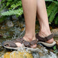 Lässige Sommersandalen mit geschlossener Zehenpartie und Klettverschluss für Herren