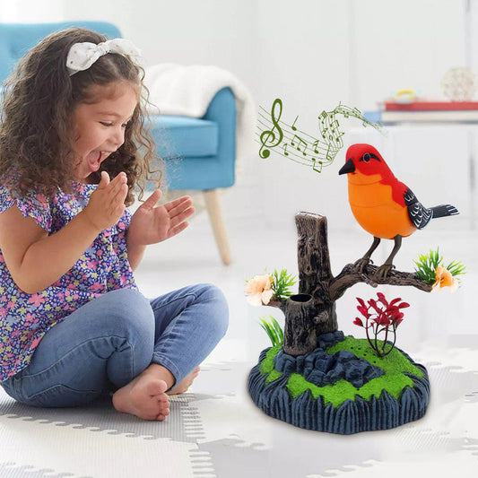 🐦🥰Interaktives Spielzeug mit sprachaktiviertem zwitscherndem Vogel