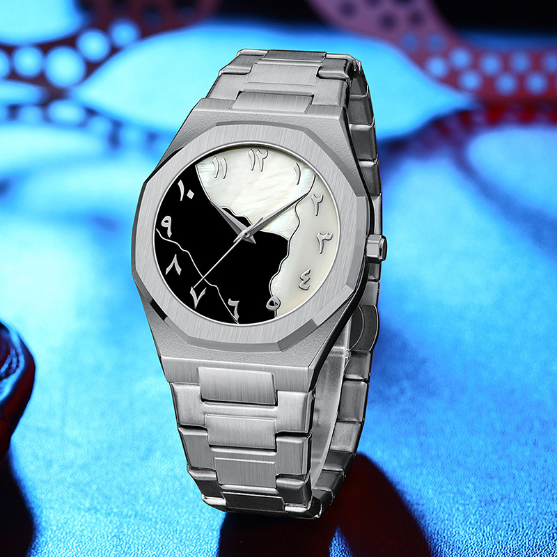 💎⌚Modische, vielseitige Herrenuhr mit Stahlarmband
