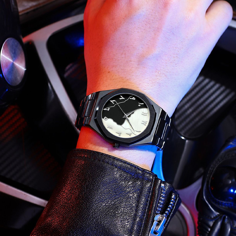 💎⌚Modische, vielseitige Herrenuhr mit Stahlarmband