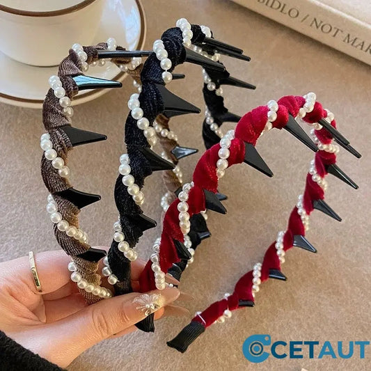 🏆✨Heißer Verkauf🔥Vintage High Cranium Artificial Pearl Hairband （64% Rabatt）