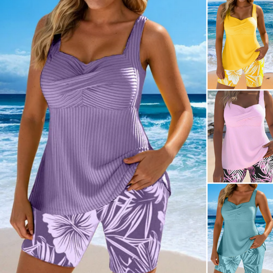 ⏳Befristetes Sonderangebot⏰Bedrucktes zweiteiliges Strand-Set für Damen👙