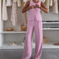 🌸Sommer-Schnäppchen 50 % RABATT🌸Set aus ärmellosem Oberteil und langer Hose für Damen