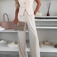🌸Sommer-Schnäppchen 50 % RABATT🌸Set aus ärmellosem Oberteil und langer Hose für Damen