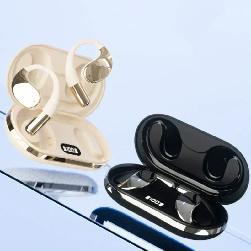🎧 50% RABATT! ⚡ Kabellose Open-Ear-Ohrhörer mit LED-Anzeige – Offenes Design, komfortabel & langer Akku – Perfekt für Sport, Homeoffice & unterwegs 🏃‍♂️