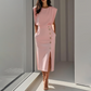 🌸Elegantes Midikleid mit Schlitz für Damen