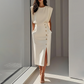 🌸Elegantes Midikleid mit Schlitz für Damen