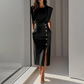 🌸Elegantes Midikleid mit Schlitz für Damen