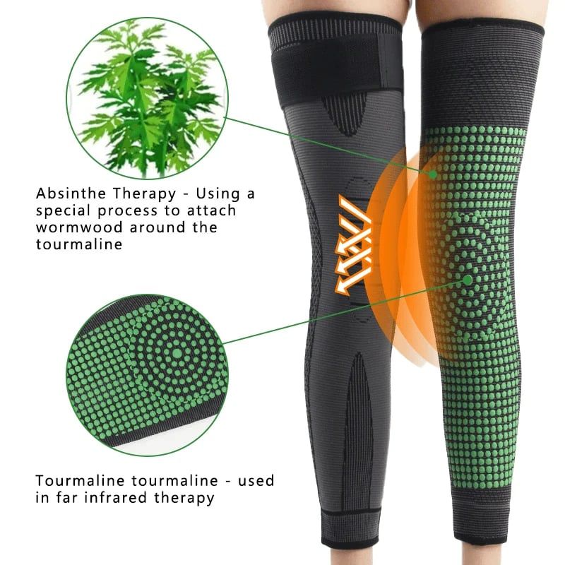 🦵Begrenzte Zeit 50% Rabatt✨ Turmalin-Akupressur-Kniebandage mit Selbstheizfunktion - Infrarot-Therapie Verstellbarer Halt für Gelenkschmerzlinderung 💎