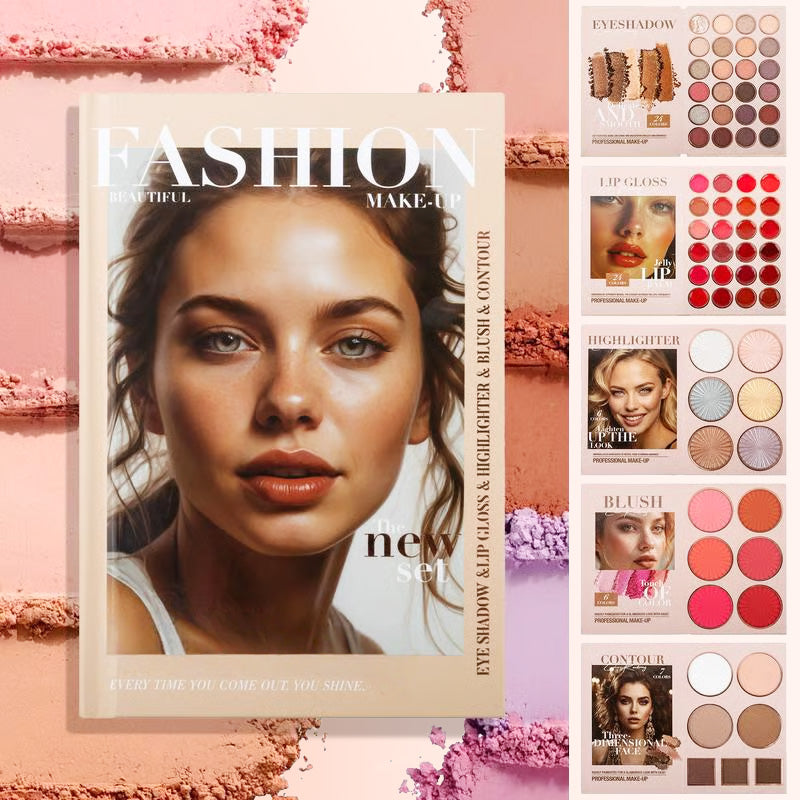 ⏳Zeitlich begrenztes Sonderangebot⏰5-lagige Make-up-Palette im Buchformat mit 67 professionellen Farbtönen🎨