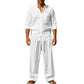 🔥Lässiges, atmungsaktives Herren-Set aus Hemd und Hose