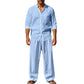 🔥Lässiges, atmungsaktives Herren-Set aus Hemd und Hose