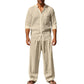 🔥Lässiges, atmungsaktives Herren-Set aus Hemd und Hose