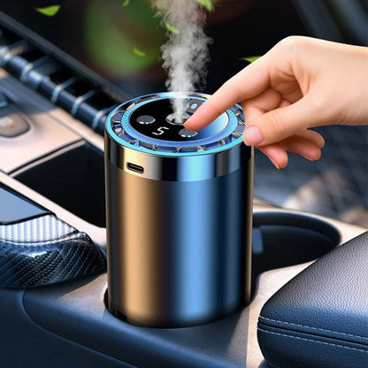 🚘 Auto-Diffusor mit Automatikstart & LED-Beleuchtung – 5x stärkerer Duft, 100% natürliche Öle, passt in jedes Fahrzeug!