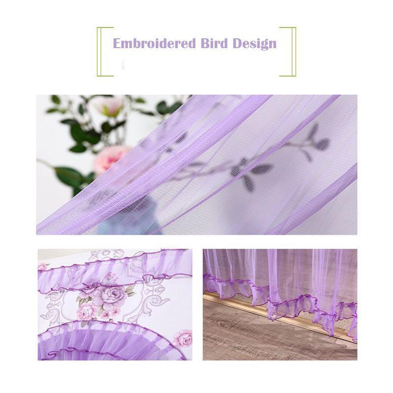 Mesh-Vorhang mit Spitze