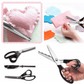 ✂️Jetzt 50 % Rabatt! DIY-Nähschere mit Wellenschliff – Zickzack-Schere, Stoffschneidewerkzeug gegen Ausfransen für Stoff, Papier und Bastelprojekte