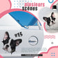 3D-Wandaufkleber mit abnehmbaren Katzen- und Hundemotiven