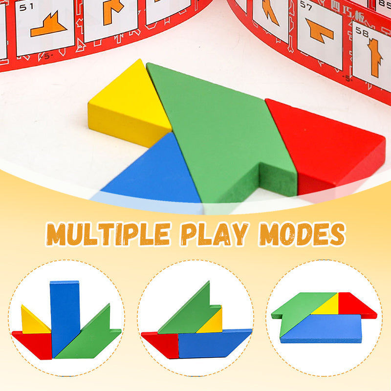 💥Sichern Sie sich 49 % Rabatt! Holz-Puzzle-Spielzeug in T-Form für pädagogische Zwecke